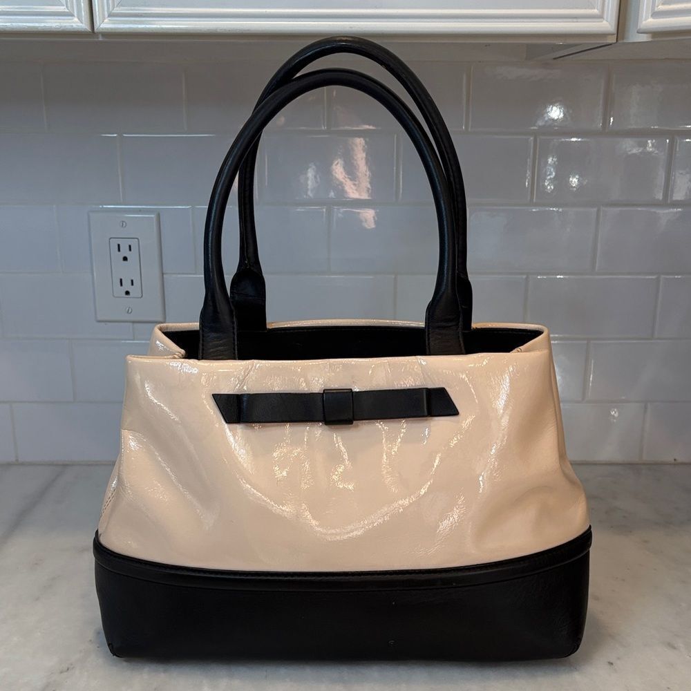 Kate Spade Bag Purse Handbag Leather Chelsea Street Gigi Patent Satchel Tote Bag